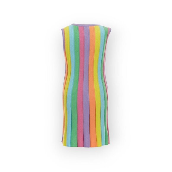 Flapdoodles **Rainbow Stripe Sweater Dress** 2T NWT - Picture 3 of 8